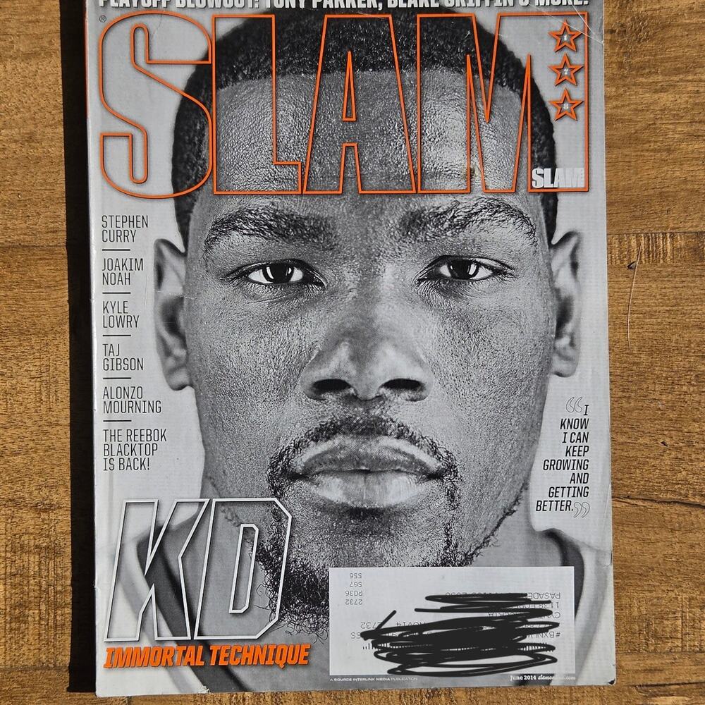 June 2014 SLAM Kevin Durant OKC Thunder Cover Magazine NBA